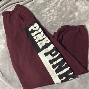 Pink Victoria’s Secret sweatpants